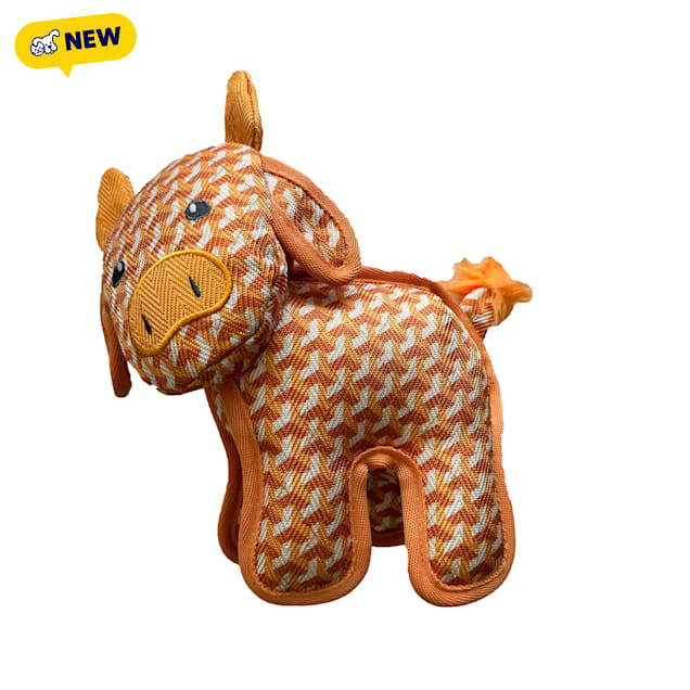 Bark-A-Boo Highland Cow TuffBeastz Dog Toy, Small - Carousel image #1