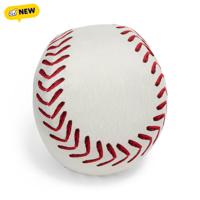 Leaps & Bounds Baseball Plush Dog Toy, Medium - Carousel image #1