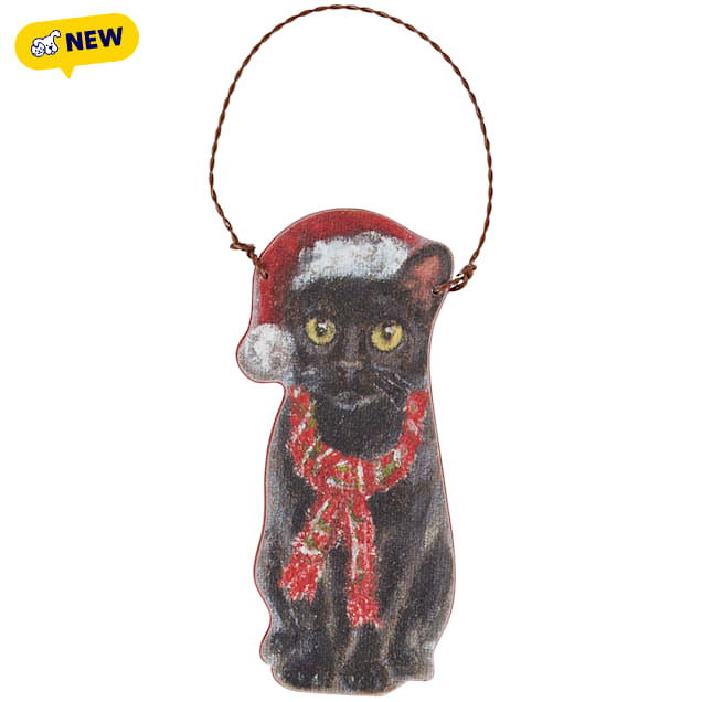 Primitives by Kathy Black Cat Tree Ornament - Carousel image #1