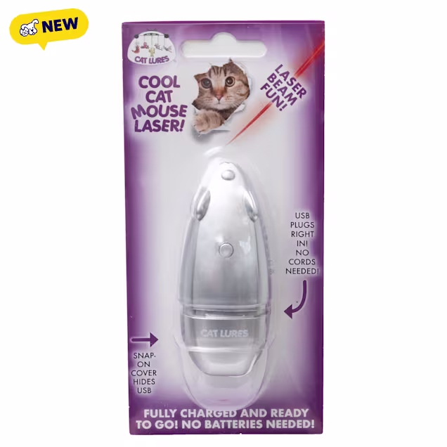 Cat Lures USB Cool Cat Mouse Laser Cat Toy, Small - Carousel image #1