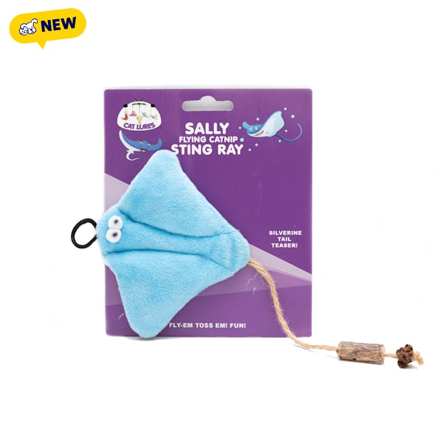 Cat Lures Meowee Wowee Catnip Sally Flying Catnip Stingray, Small - Carousel image #1