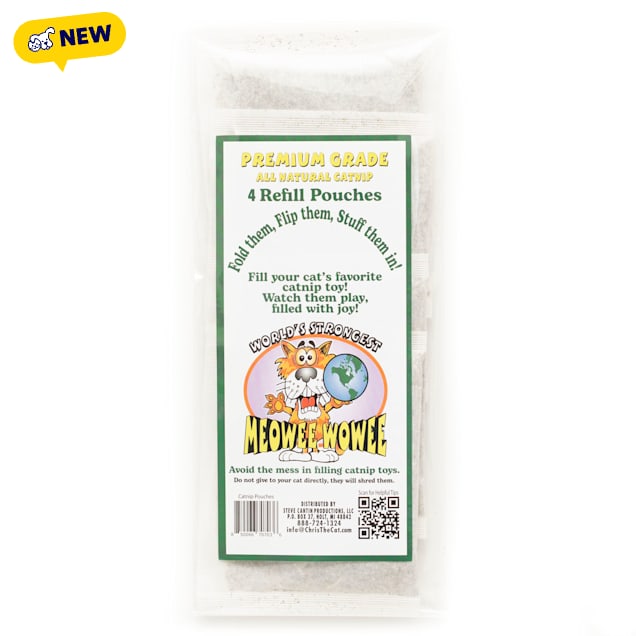 Cat Lures Catnip Replacement Pouch Cat Toy, Pack of 4, Small - Carousel image #1