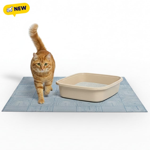 The Avalon Society Washable Mat for Cats, 24" W X 36" L, Taupe Stone Labrinth - Carousel image #1