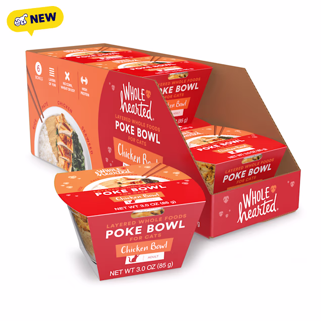 WholeHearted Chicken Poke Bowl Food for Cats, 3 oz., Case of 6 - Carousel image #1