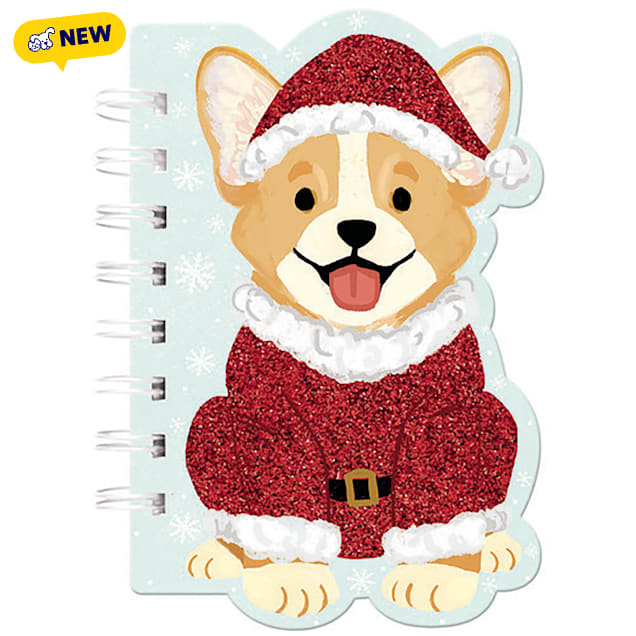 Molly & Rex Santa Corgi Notebook - Carousel image #1