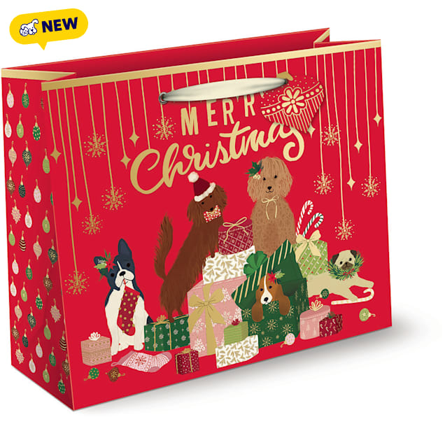 Molly & Rex Pet Holiday Party Large Gift Bag - Carousel image #1