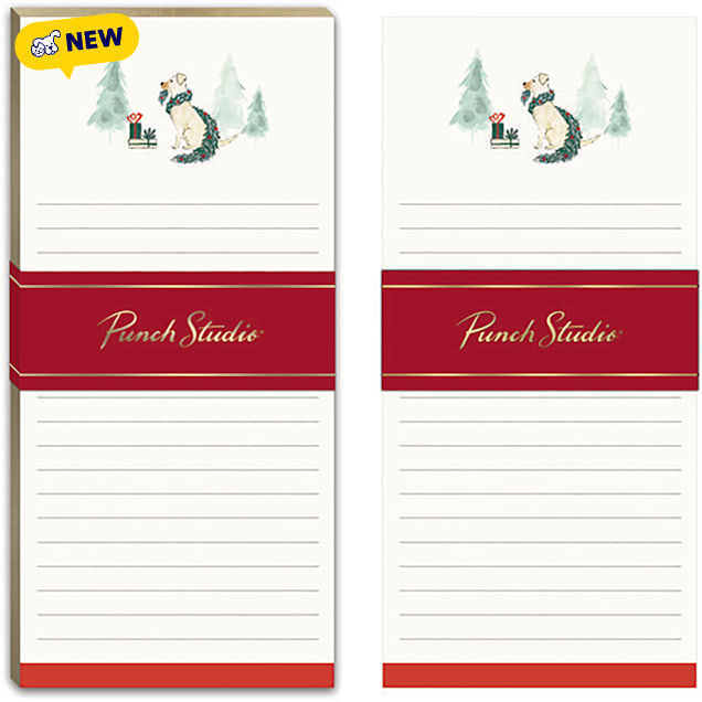 Punch Studio Snow Day Dogs Lab Listpad - Carousel image #1