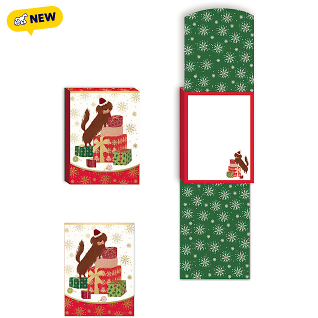 Molly & Rex Holiday Dachshund Notepad - Carousel image #1