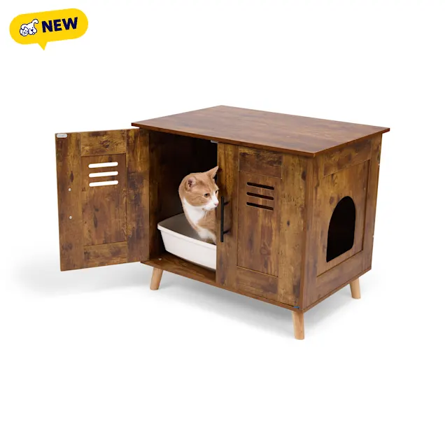 Petco Hidden Litter Box Cabinet, 27.6" L X 20.3" L X 24" H - Carousel image #1