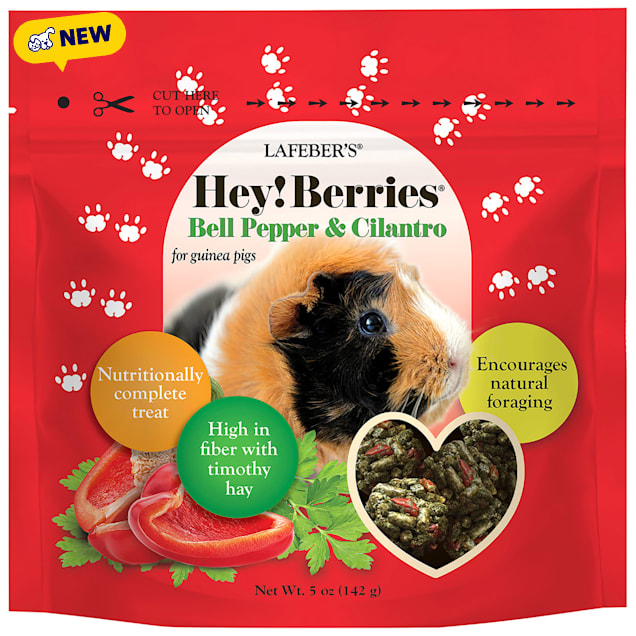 Lafeber's Hey!Berries Bell Pepper & Cilantro Treats for Guinea Pigs, 0.313 lbs. - Carousel image #1