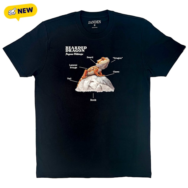 Zanden Bearded Dragon Graphic Adult T-Shirt, Small - Carousel image #1