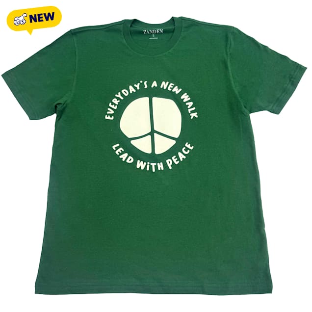 Zanden Lead With Peace Adult T-Shirt, Small - Carousel image #1