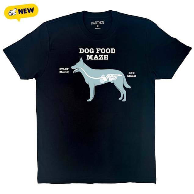 Zanden Dog Food Maze Adult T-Shirt, Small - Carousel image #1
