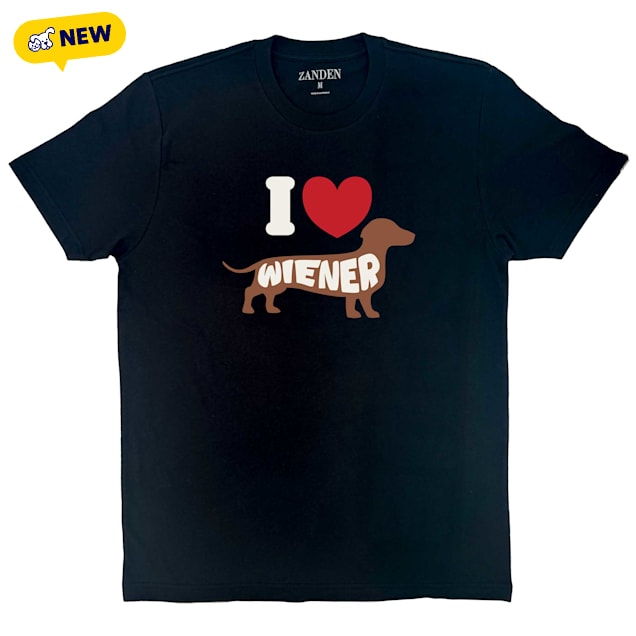 Zanden I Love Wiener Dogs Adult T-Shirt, Small - Carousel image #1