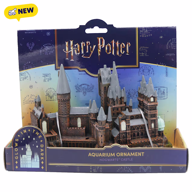 Penn Plax Harry Potter Hogwarts Castle Aquarium Ornament Tray Pack - Carousel image #1