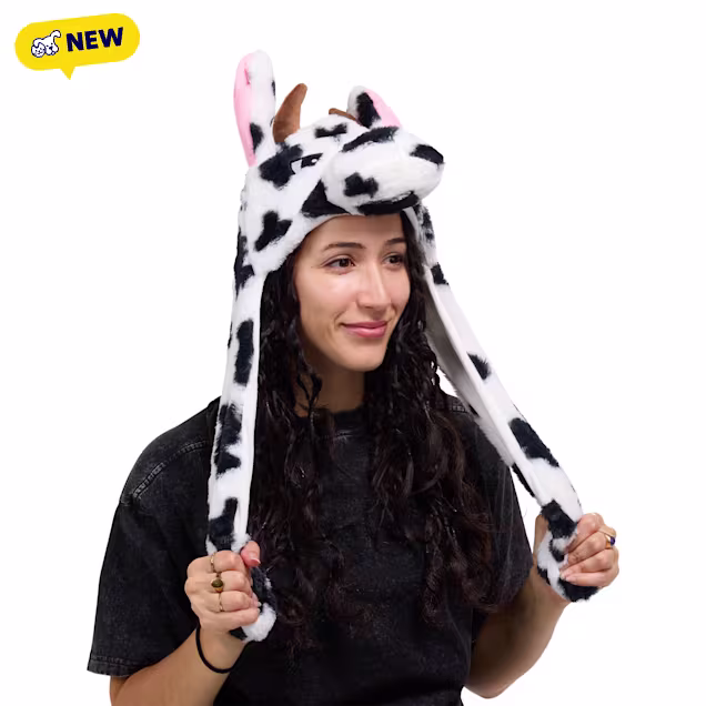 Petco Interactive Pop-Up Cow Ears Hat, One Size - Carousel image #1
