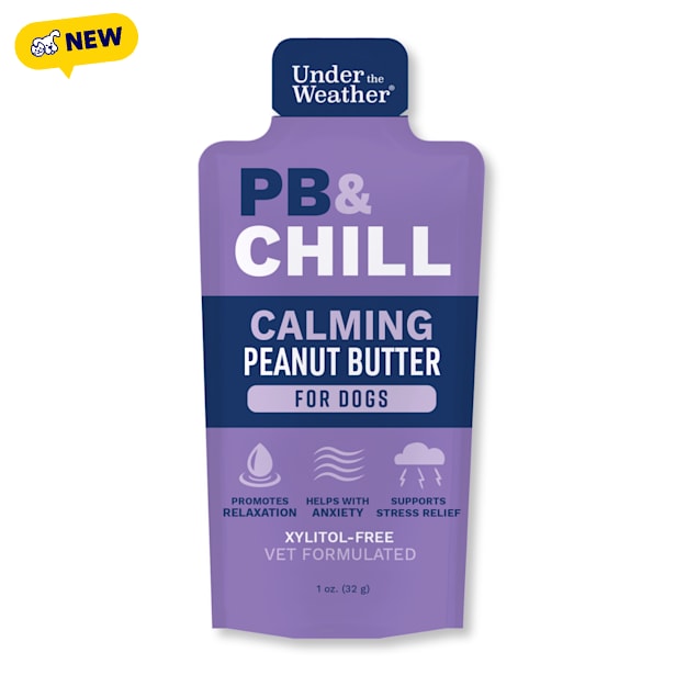 Under The Weather PB & Chill Calming Peanut Butter for Dogs, Count of 6 - Carousel image #1
