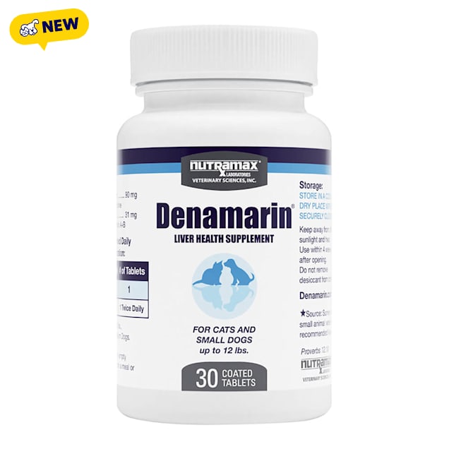 NUTRAMAX DENAMARIN 90mg x 30 Tablet Bottle for Small Dogs/ Cats, Count of 30 - Carousel image #1