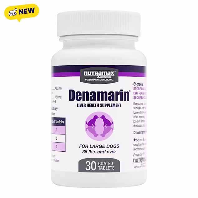 NUTRAMAX DENAMARIN 425mg Tablet Bottle for Large Dogs, Count of 30 - Carousel image #1