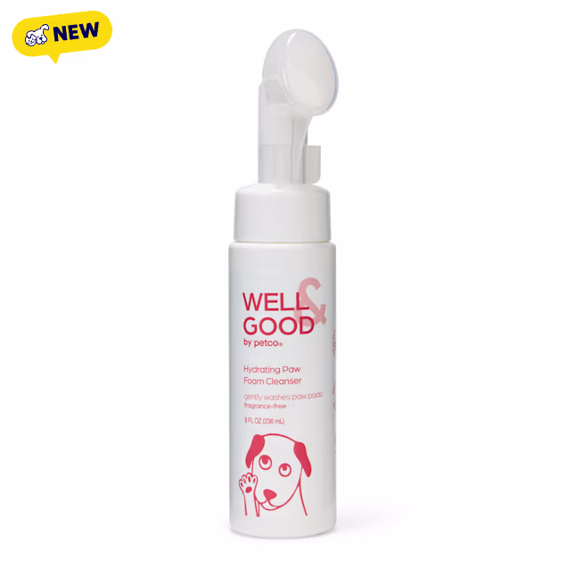 Well & Good Hydrating Paw Foam Cleanser for Dogs, 8 fl. oz. - Carousel image #1