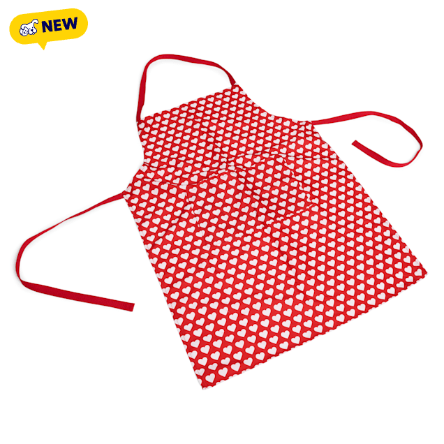 Petco Heart Print Adult Apron - Carousel image #1