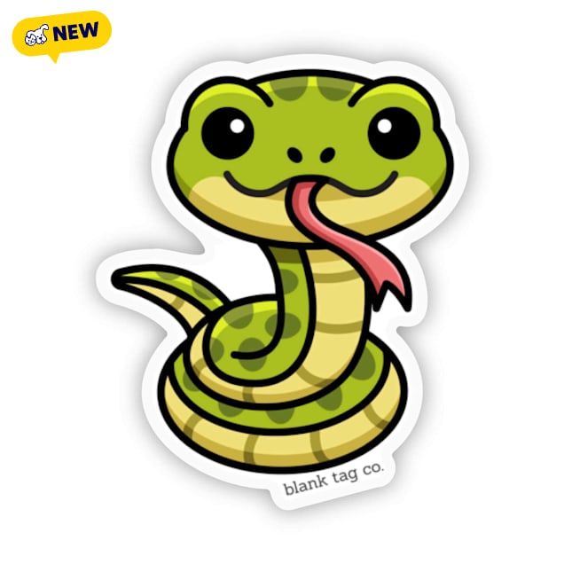 Blank Tag Stickers Snake Vinyl Sticker | Petco