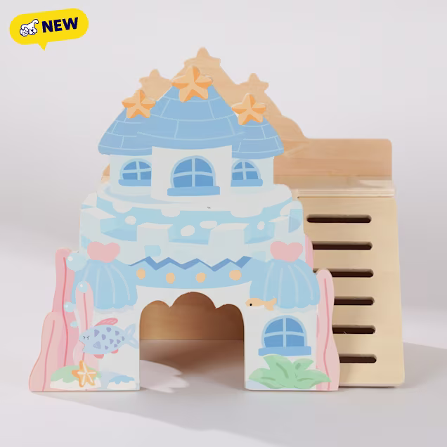 Mini & Moe Starfish Castle Hide, Blue - Carousel image #1