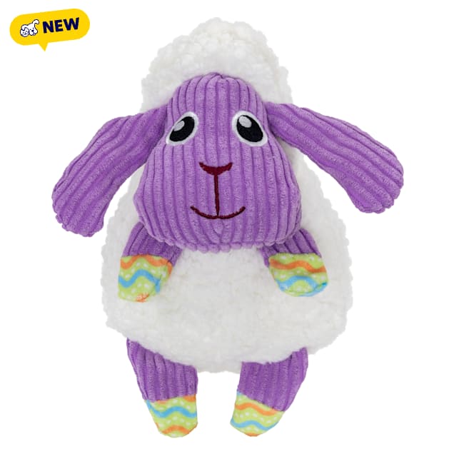 KONG Spring Sherps Floofs Lamb Dog Toy, Medium - Carousel image #1