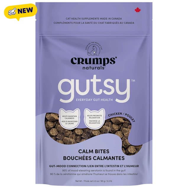 Crumps' Naturals Calm Bites Gutsy Cat Treats, 3.2 lbs. - Carousel image #1