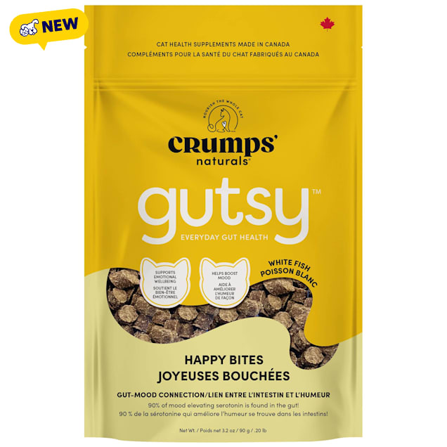 Crumps' Naturals Happy Bites Gutsy Cat Treats, 3.2 lbs. - Carousel image #1