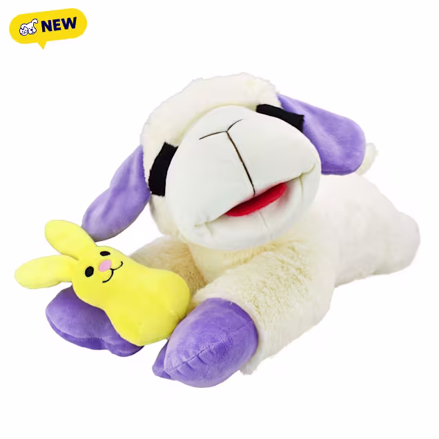 Multipet International Jumbo Lamb Chop Holding a Bunny Dog Toy, X-Large - Carousel image #1