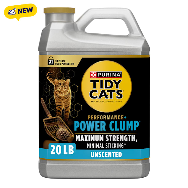 Purina Tidy Cats Performance Plus Power Clump Unscented Multi Cat Clumping Cat Litter, 20 lbs. - Carousel image #1