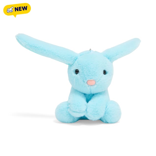 Petco Bunny Plush Bag Charm, Blue - Carousel image #1