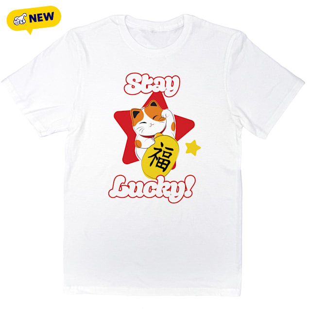Zanden Stay Lucky Cat Tee, Small - Carousel image #1