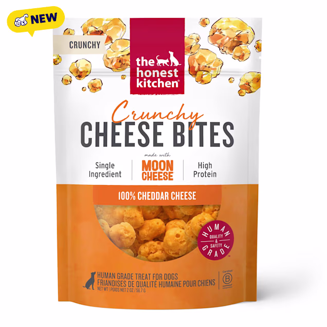 The Honest Kitchen Cheese Bites Cheddar Recipe Dog Treats, 2 oz. - Carousel image #1