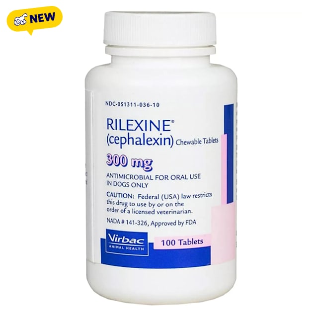 Rilexine Chewable Tablets 300 mg for Dogs, 60ct - Carousel image #1