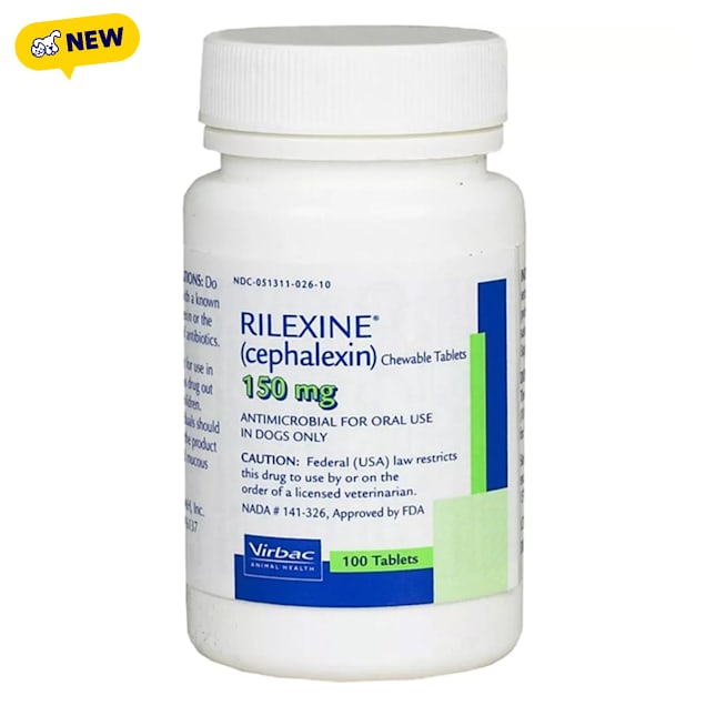 Rilexine Chewable Tablets 150 mg for Dogs, 60 Count - Carousel image #1