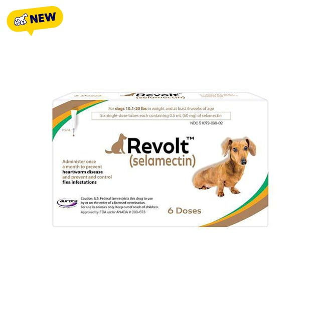 Revolt Canine Topical Solution for Dogs 10.1-20 lbs, 6 Count - Carousel image #1