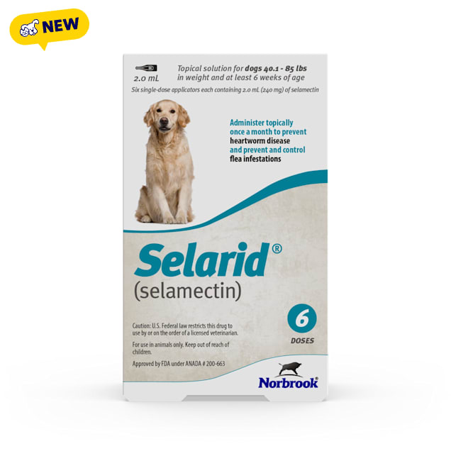 Selarid Canine Topical Solution (Generic) 40.1-85 lbs, 6 Count - Carousel image #1