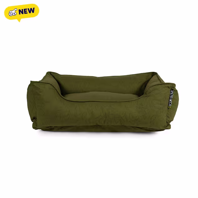 Body Glove Pet Paintflower Kuddler Dog Bed, 30" L X 24" W X 9" H, Moss, Medium - Carousel image #1