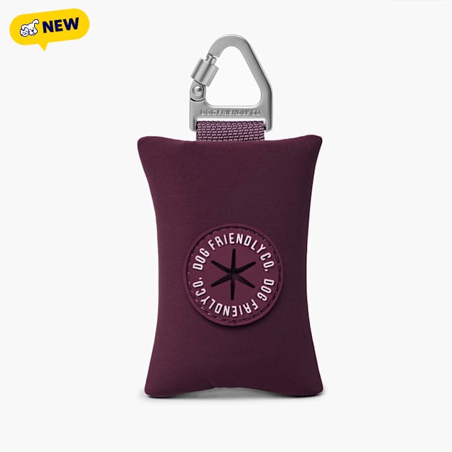 Dog Friendly Co Poop Bag Holder, Burgundy - Carousel image #1