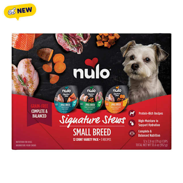 Nulo Signature Stews For Small Breed Adult Dogs & Puppies Variety Pack, 2.8 oz., Count of 12 - Carousel image #1