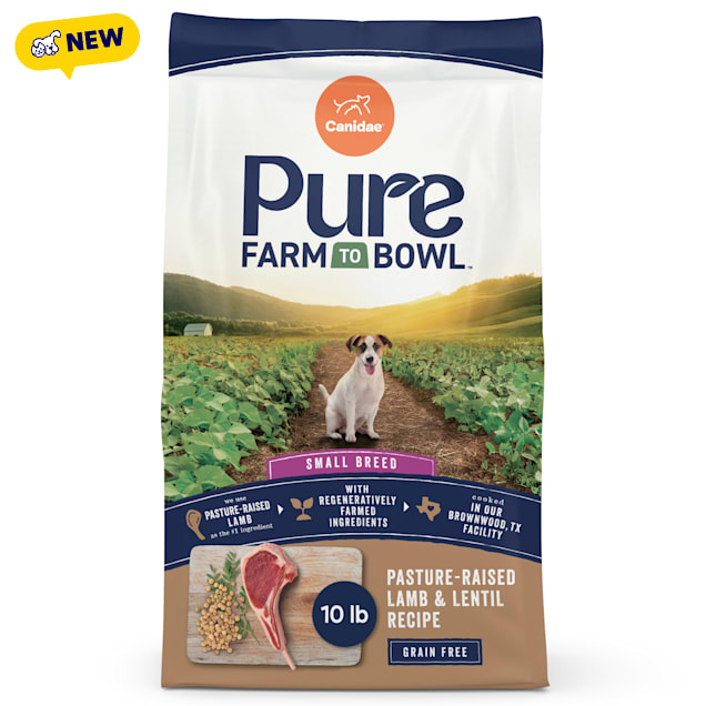 Canidae Pure Farm To Bowl Pasture-Raised Lamb & Lentil, Small Breed Recipe Dog Food, 10 lbs. - Carousel image #1