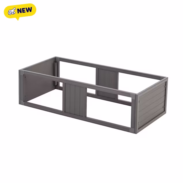 New Age Pet ECOFLEX Mojave Reptile Habitat Stacker in Medium 36", Grey - Carousel image #1