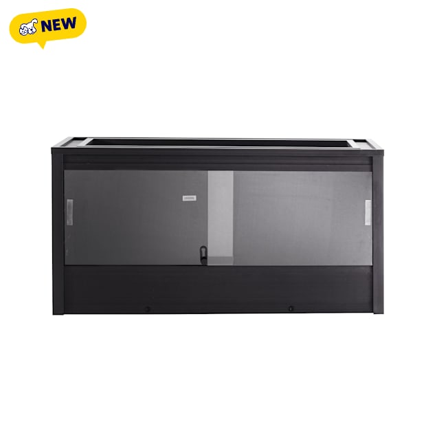 New Age Pet ECOFLEX 36" Wide Medium Reptile Enclosure, Mojave Lounge, Black - Carousel image #1