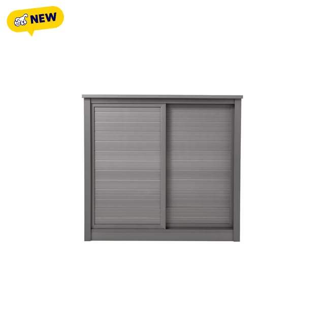 New Age Pet ECOFLEX 30" Versa Grey Storage Cabinet Stand for Pets; Small Mojave Reptile Habitat Compatible - Carousel image #1