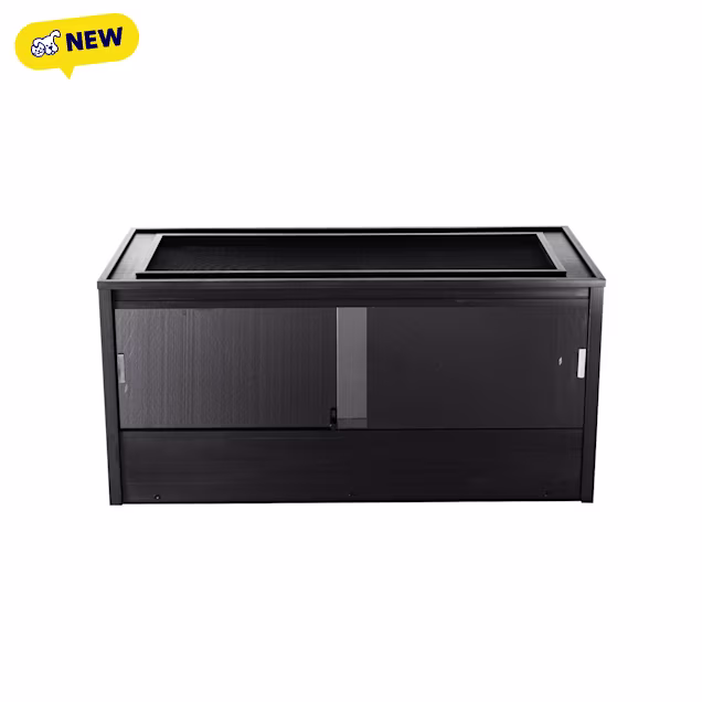 New Age Pet ECOFLEX 48" Wide Large Reptile Enclosure, Mojave Lounge, Black - Carousel image #1