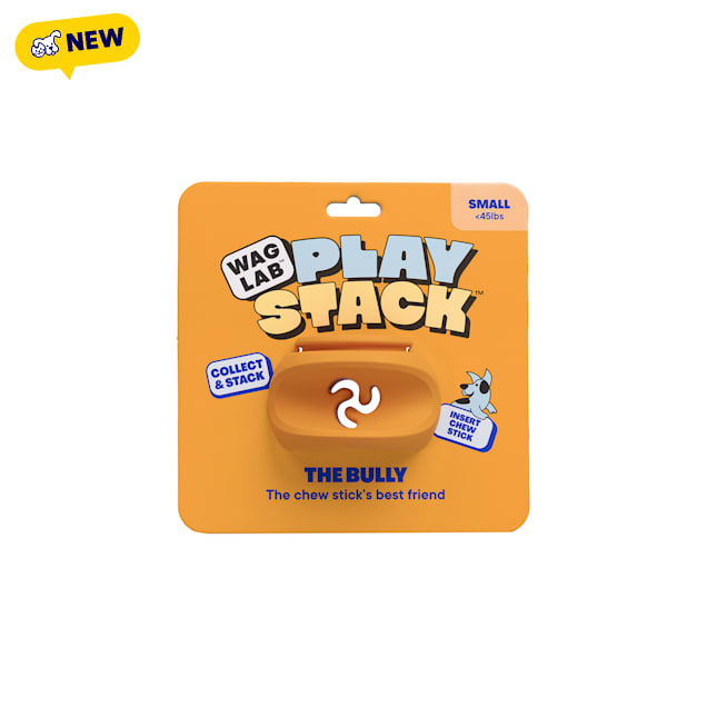 WAGLAB The Bully Orange Dog Toy, Small - Carousel image #1