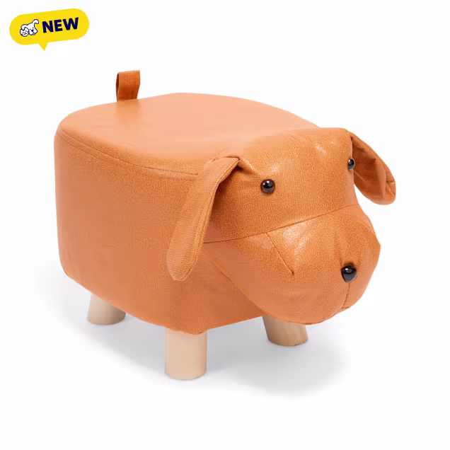 Petco Dog Figural Wooden Base Foot Stool - Carousel image #1