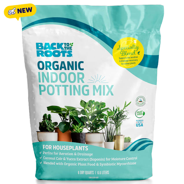 Back to the Roots Organic Indoor Potting Mix 6 QT, Brown, Medium - Carousel image #1